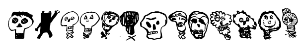 P??kallojen hy?kk?ys font preview